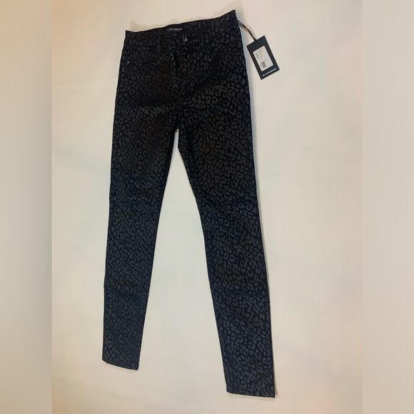 NWT Revolve Black Orchid Coated Leopard Skinny in Cat's Meow, size 25 (R) - Picture 12 of 12